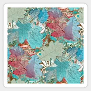 Autumn Leaves Collage Sticker